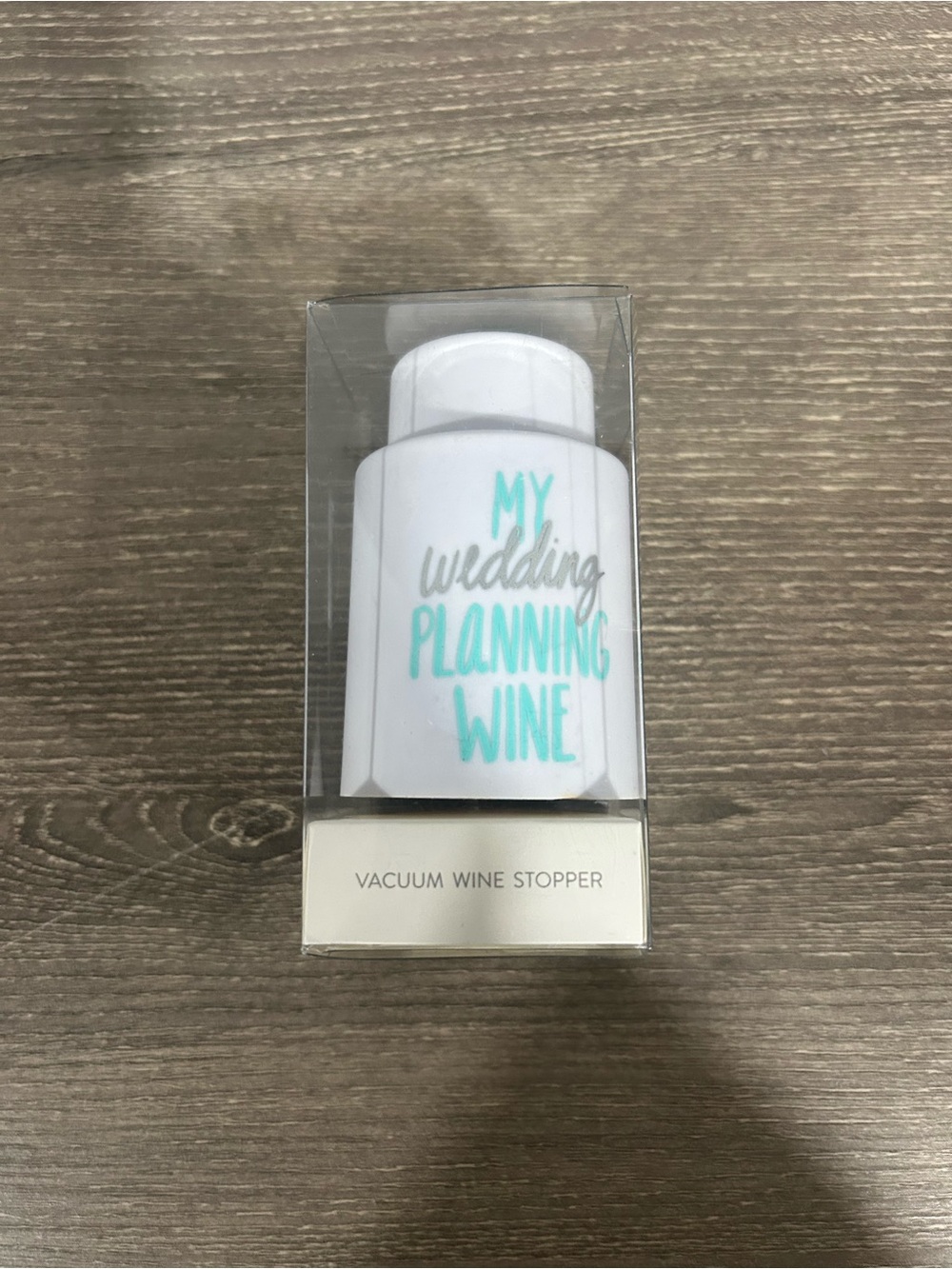 NEW “My wedding Planning Wine” Vacuum Wine Stopper